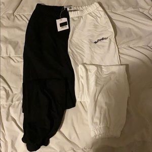 Adika black and white sweatpants